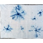 Organic Cotton Sarong Hand Dyed Natural Indigo Shibori