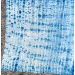 Organic Cotton Sarong Hand Dyed Natural Indigo Shibori