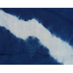 Organic Cotton Sarong Hand Dyed Natural Indigo Shibori