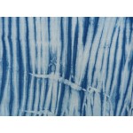 Organic Cotton Sarong Hand Dyed Natural Indigo Shibori