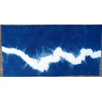 Organic Cotton Sarong Hand Dyed Natural Indigo Shibori