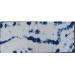 Organic Cotton Sarong Hand Dyed Natural Indigo Shibori