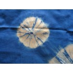 Indian Silk Sarong Hand Dyed Natural Indigo Shibori