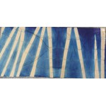 Indian Silk Sarong Hand Dyed Natural Indigo Shibori