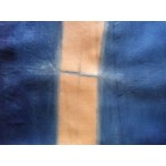 Indian Silk Sarong Hand Dyed Natural Indigo Shibori