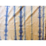 Indian Silk Sarong Hand Dyed Natural Indigo Shibori