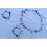 Organic Cotton Sarong Hand Dyed Natural Indigo Shibori