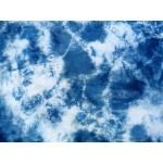 Organic Cotton Sarong Hand Dyed Natural Indigo Shibori