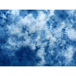 Organic Cotton Sarong Hand Dyed Natural Indigo Shibori