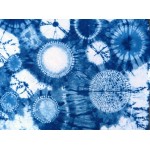 Cotton Sarong Hand Dyed Natural Indigo Shibori