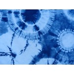 Cotton Sarong Hand Dyed Natural Indigo Shibori