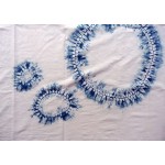 Cotton Sarong Hand Dyed Natural Indigo Shibori