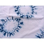 Cotton Sarong Hand Dyed Natural Indigo Shibori