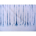 Organic Cotton Sarong Hand Dyed Natural Indigo Shibori