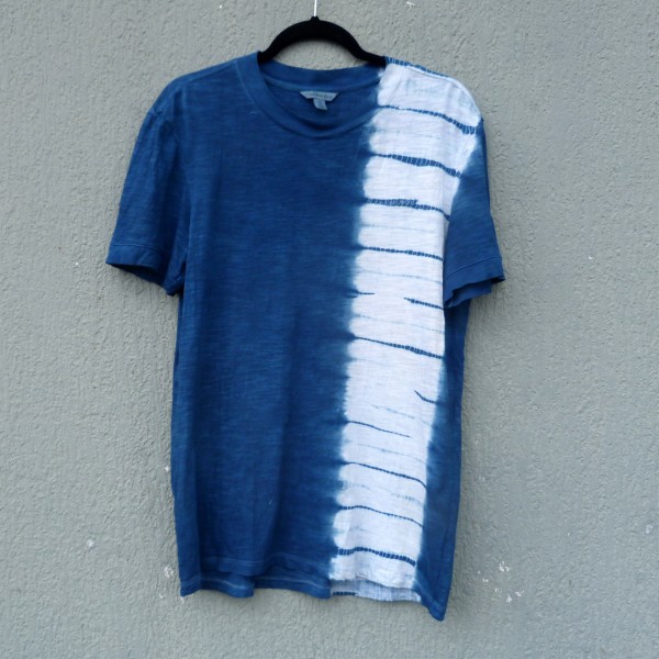 Indigo Dyed Shibori T-Shirt