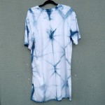 Indigo Dyed Shibori T-Shirt