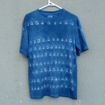 Indigo Dyed Shibori T-Shirt