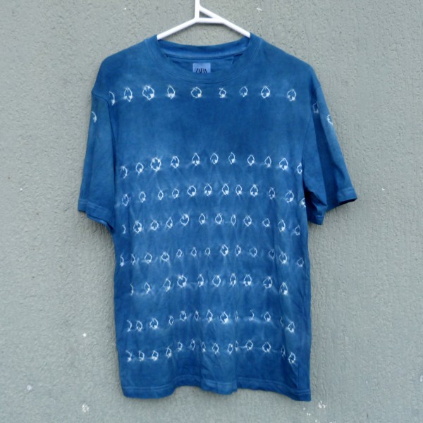 Indigo Dyed Shibori T-Shirt