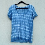 Indigo Dyed Shibori T-Shirt