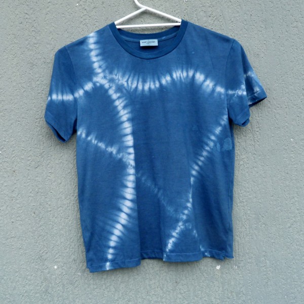 Indigo Dyed Shibori T-Shirt