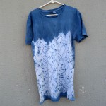 Indigo Dyed Shibori T-Shirt