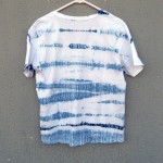 Indigo Dyed Shibori T-Shirt Organic Cotton