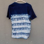 Indigo Dyed Shibori T-Shirt Organic Cotton