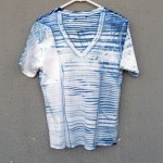 Indigo Dyed Shibori T-Shirt Organic Cotton