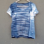 Indigo Dyed Shibori T-Shirt