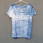 Indigo Dyed Shibori T-Shirt