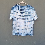 Indigo Dyed Shibori T-Shirt Organic Cotton