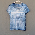 Indigo Dyed Shibori T-Shirt