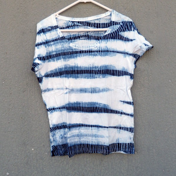 Indigo Dyed Shibori T-Shirt