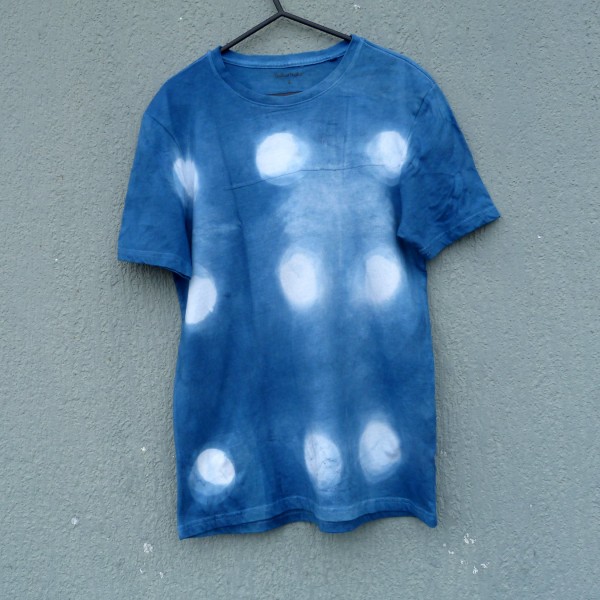 Indigo Dyed Shibori T-Shirt