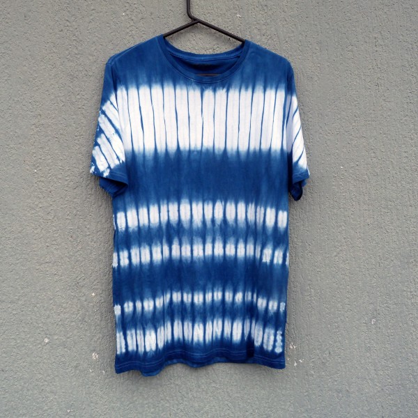 Indigo Dyed Shibori T-Shirt