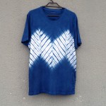 Indigo Dyed Shibori T-Shirt