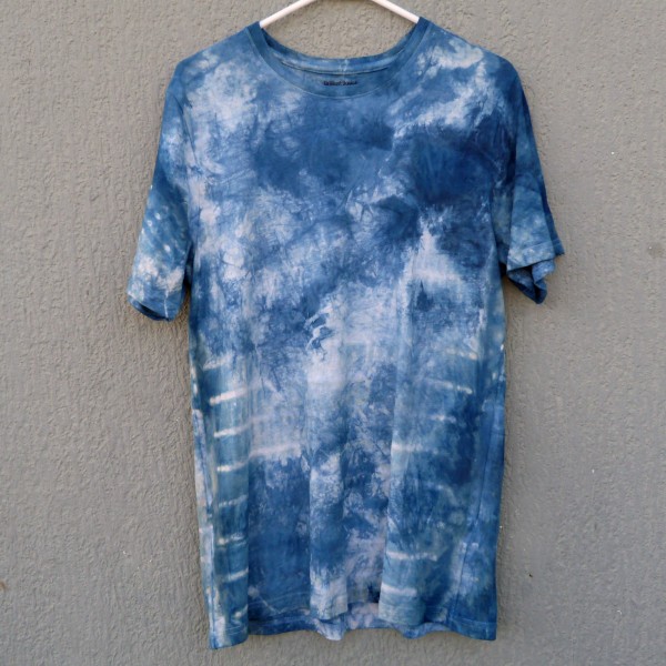 Indigo Dyed Shibori T-Shirt