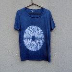 Indigo Dyed Shibori T-Shirt