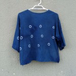 Indigo Dyed Shibori T-Shirt