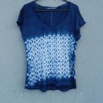 Indigo Dyed Shibori T-Shirt