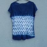 Indigo Dyed Shibori T-Shirt