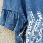 Indigo Dyed Shibori T-Shirt