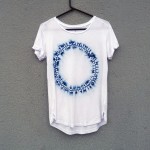 Indigo Dyed Shibori T-Shirt