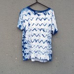 Indigo Dyed Shibori T-Shirt