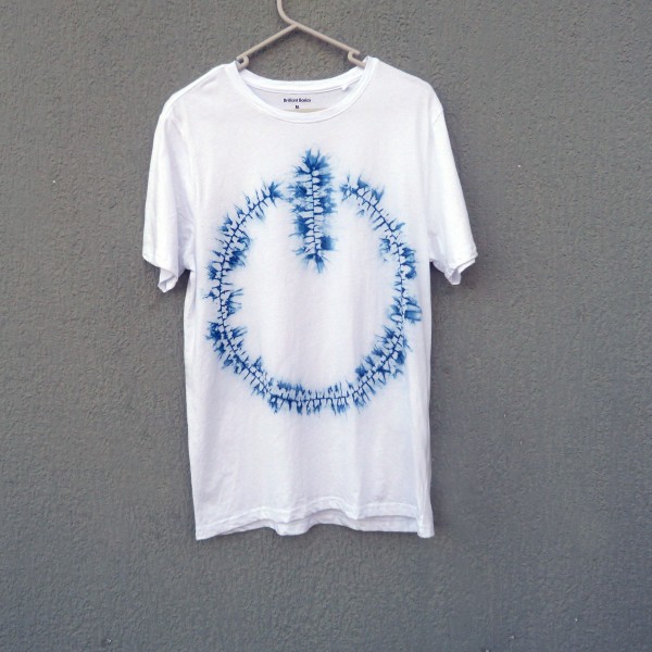 Indigo Dyed Shibori T-Shirt