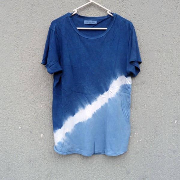 Indigo Dyed Shibori T-Shirt