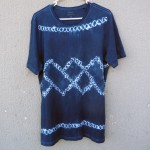 Indigo Dyed Shibori T-Shirt