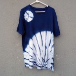 Indigo Dyed Shibori T-Shirt