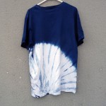 Indigo Dyed Shibori T-Shirt