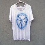 Indigo Dyed Shibori T-Shirt